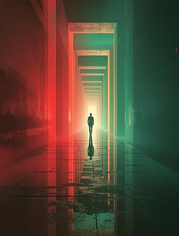 重启人生剧集海报，穿过光门的人